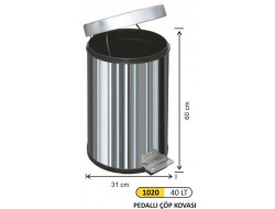 PEDALLI ÇÖP KOVASI 40 LİTRE 1020